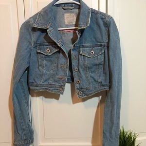 Free People Cropped Jean Jacket🌼